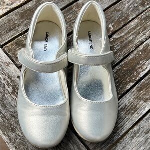 Lands' End Metallic Kids Dress Shoes